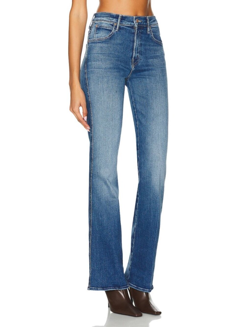 MOTHER The Desperado Heel Jeans in Work Hard Play Hard - Picture 3 of 13